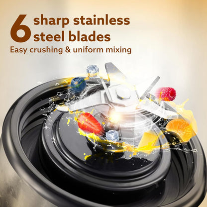 Agaro Galaxy Portable Blender | 450 ml | Rechargeable | Silver |