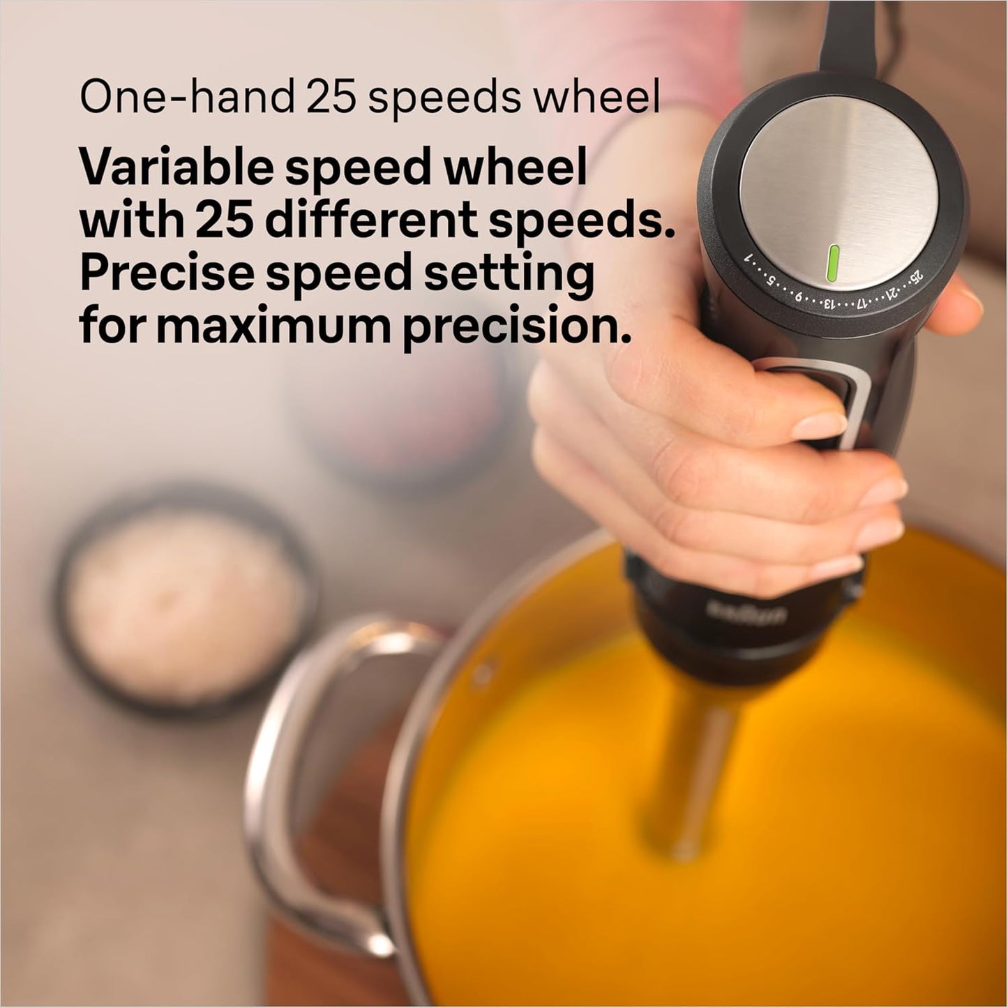 Braun MultiQuick 5 Pro Hand Blender | 1000W | Stainless Steel | Lightweight | White |