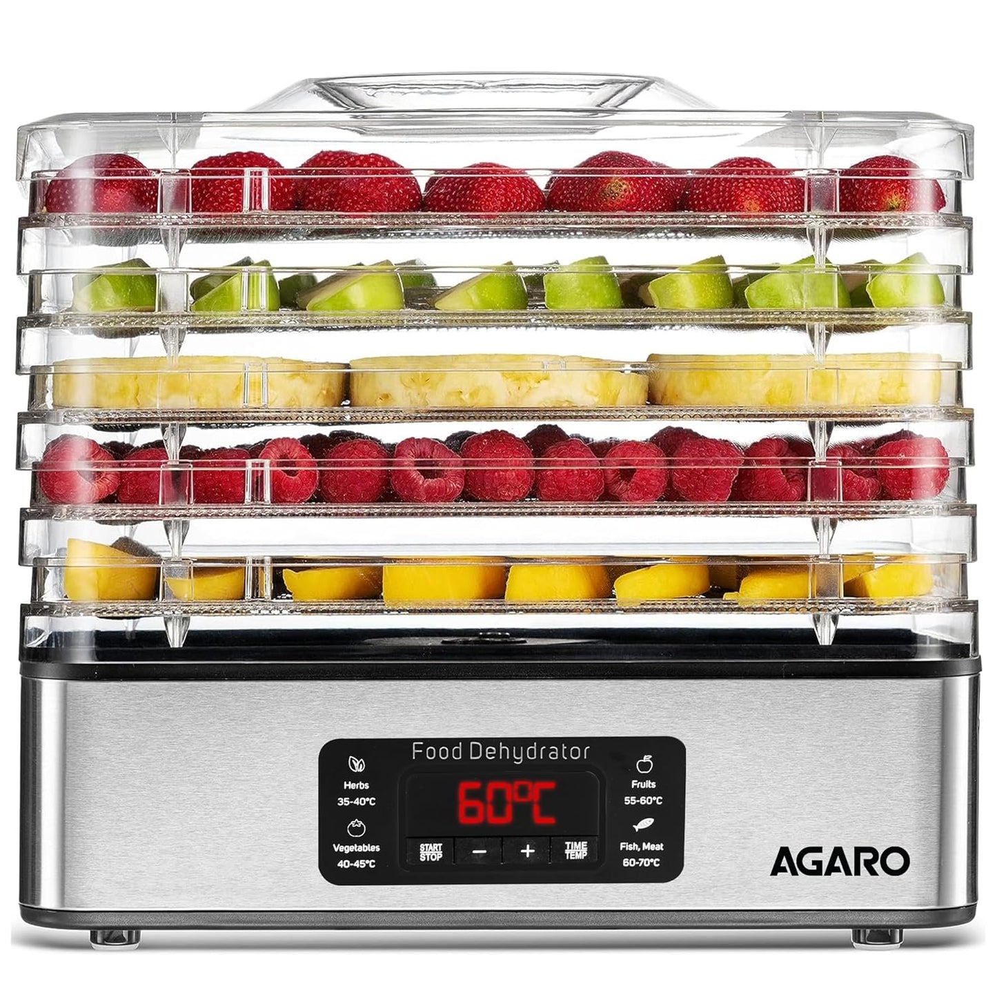 Agaro regal food Dehydrator 5 rack - Infinia Home and Kitchen