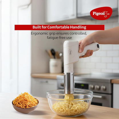 Pigeon Instamami Automatic Noodle Maker | 6 Moulds | Idiyappam & Pasta Maker | Portable |