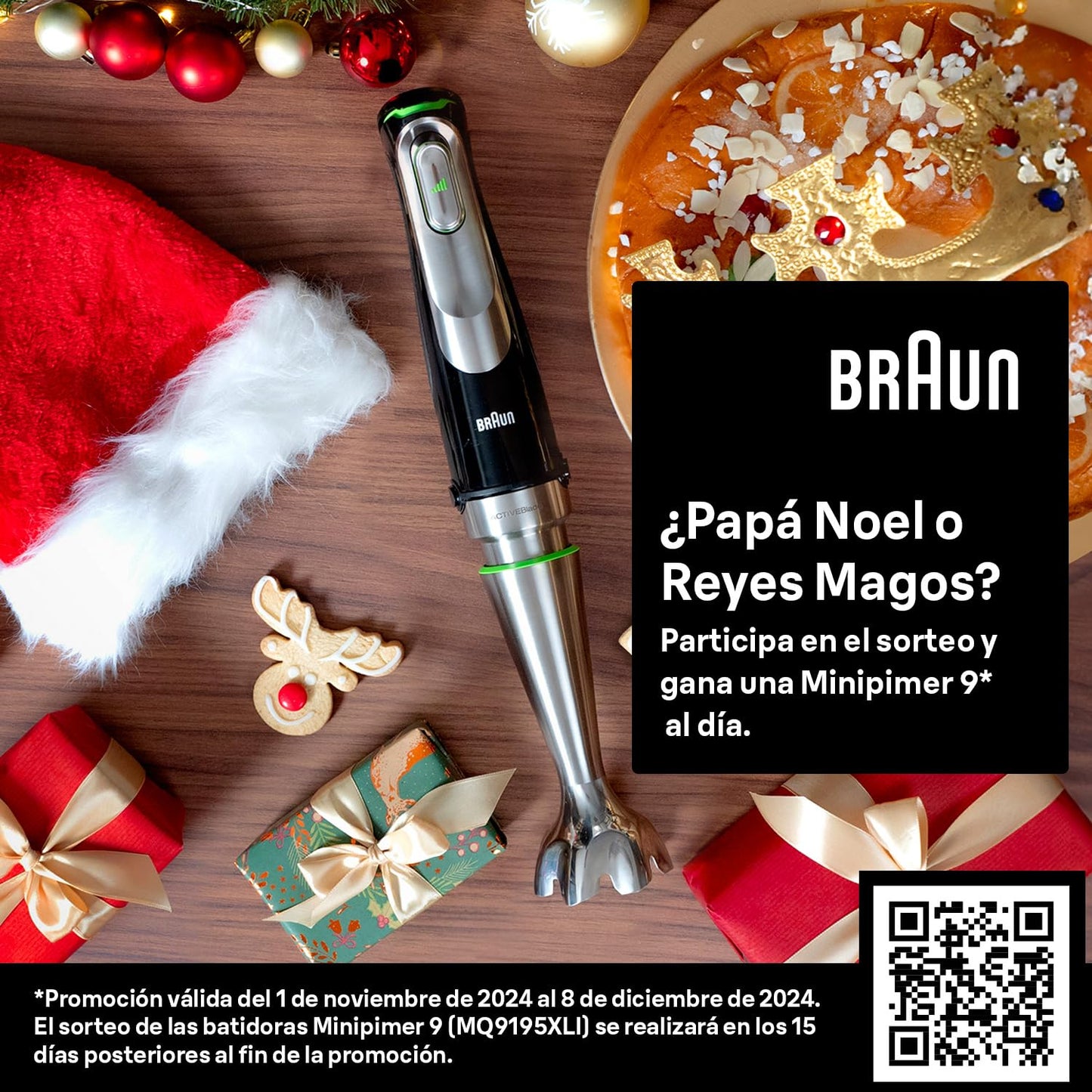 MultiQuick 9 Hand Blender | 1200W | Lightweight |Black