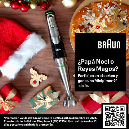 MultiQuick 9 Hand Blender | 1200W | Lightweight |Black