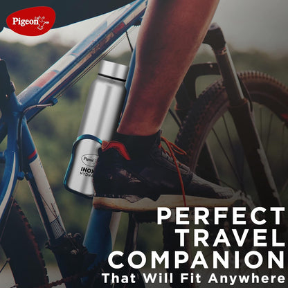 Pigeon Inox Hydra Plus Stainless Steel Water Bottle | Silver |