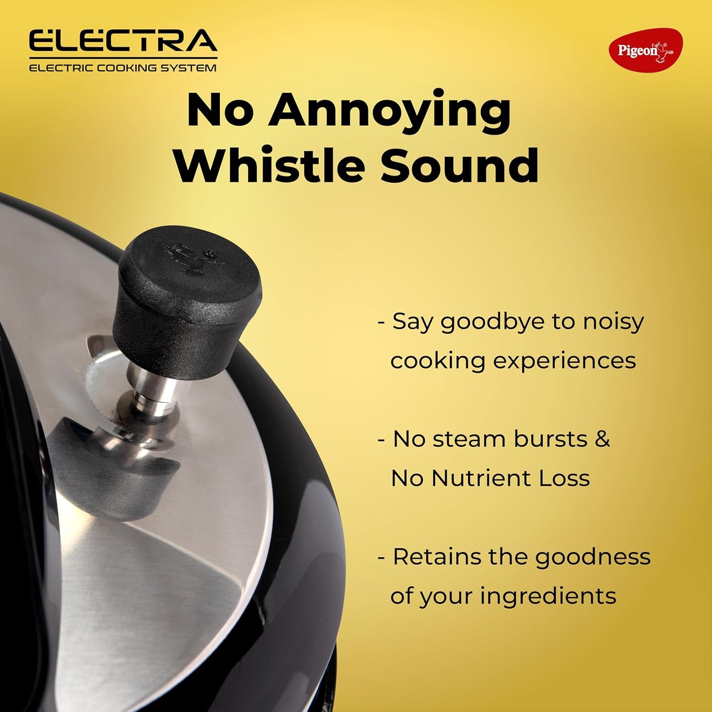 Pigeon ELECTRA - Electric Pressure Cooking System with 18 Pre-Set Menus, 6L, 3L