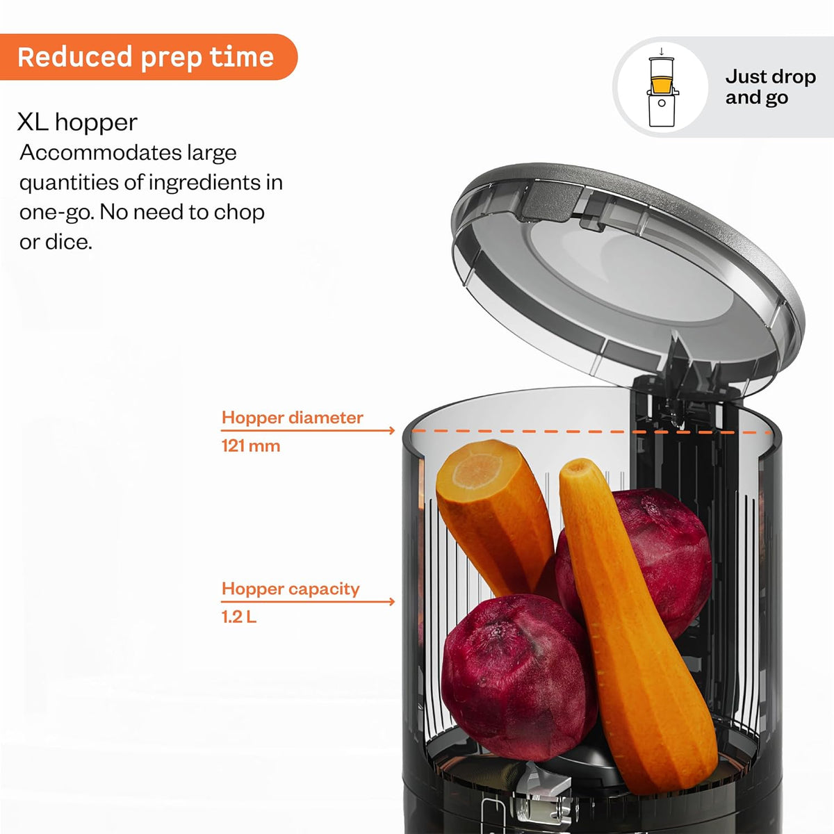 Atomberg Althea Cold Press Juicer | High Nutrition | XL Hopper | Auto Reverse | 40 RPM | Black |