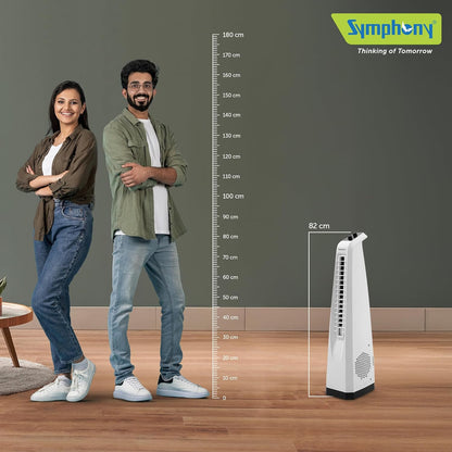 Symphony SURROUND JR Tower Fan | Space Saving | White |