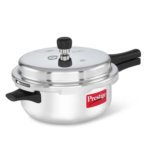 Prestige Popular Junior Aluminium Pressure Cooker | 4 Litre | Outer Lid | 5 Years Warranty |