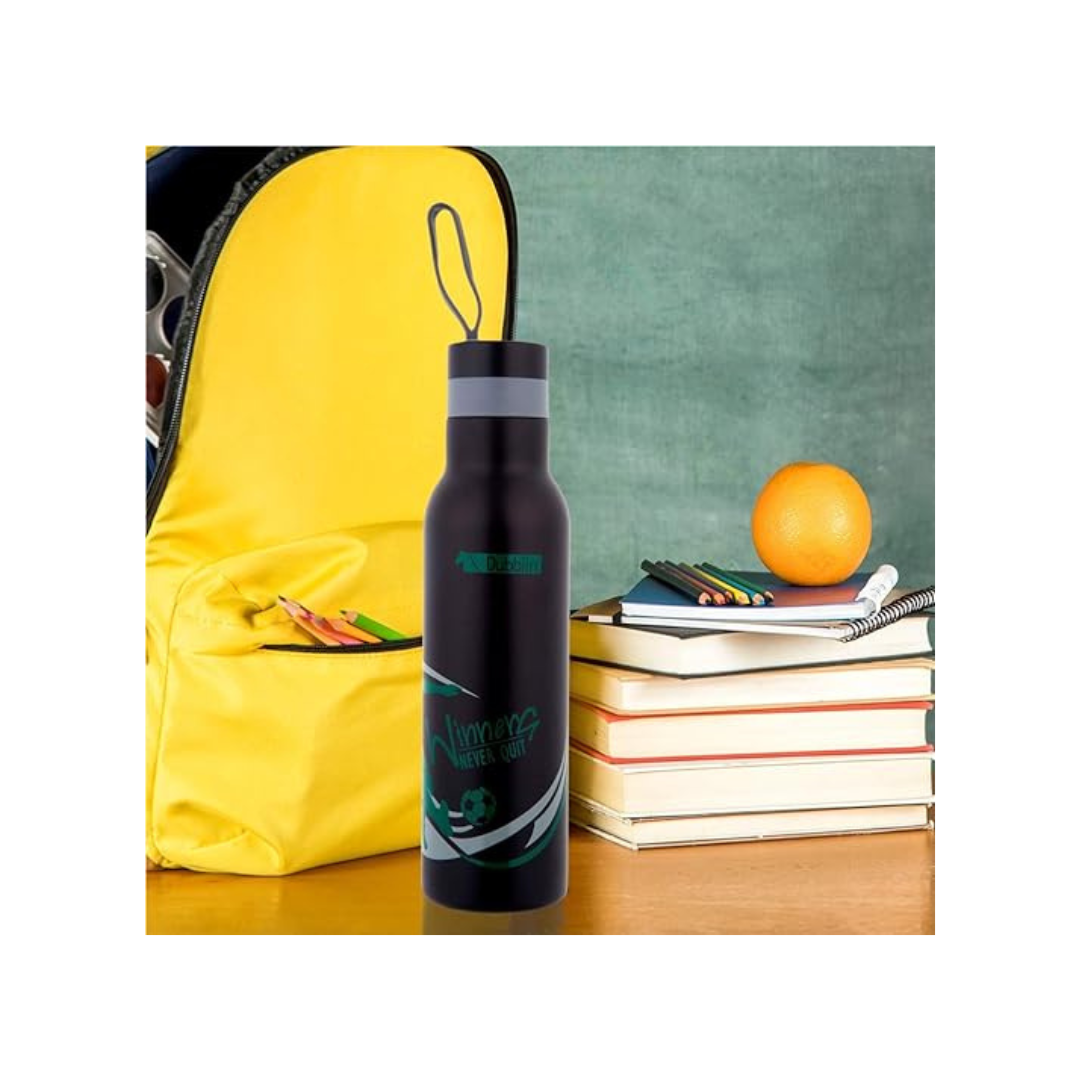 Dubblin Champ Stainless Steel Water Bottle | Green | 700ml |