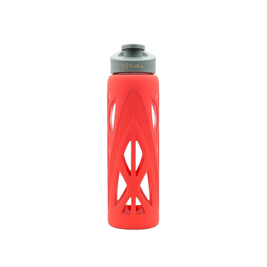 TintBox Borosilicate Glass Bottle | Energy Red