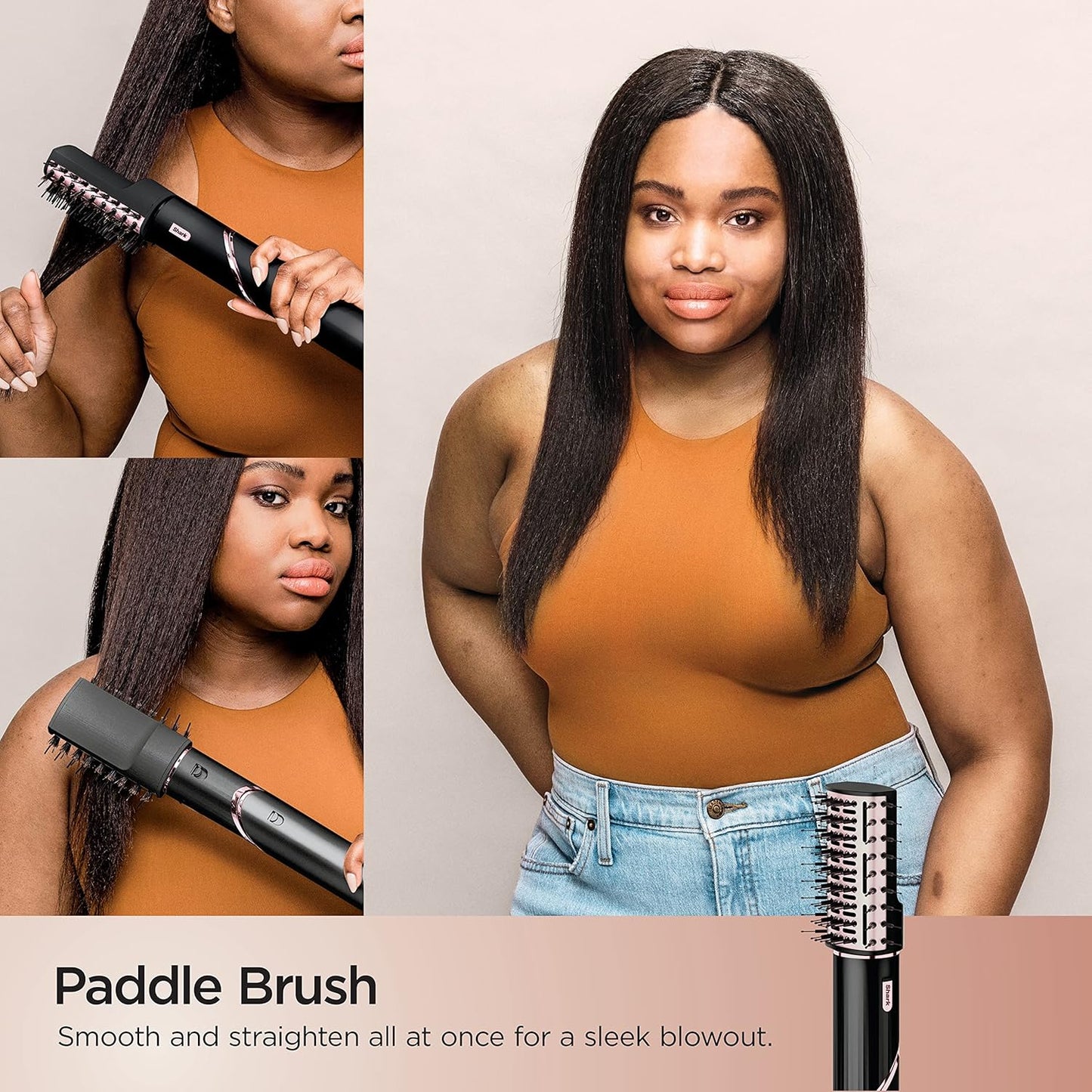 Shark Hair Dryer | Portable & Powerful  6 Styling Tools | Best for All Hair Types | Black |