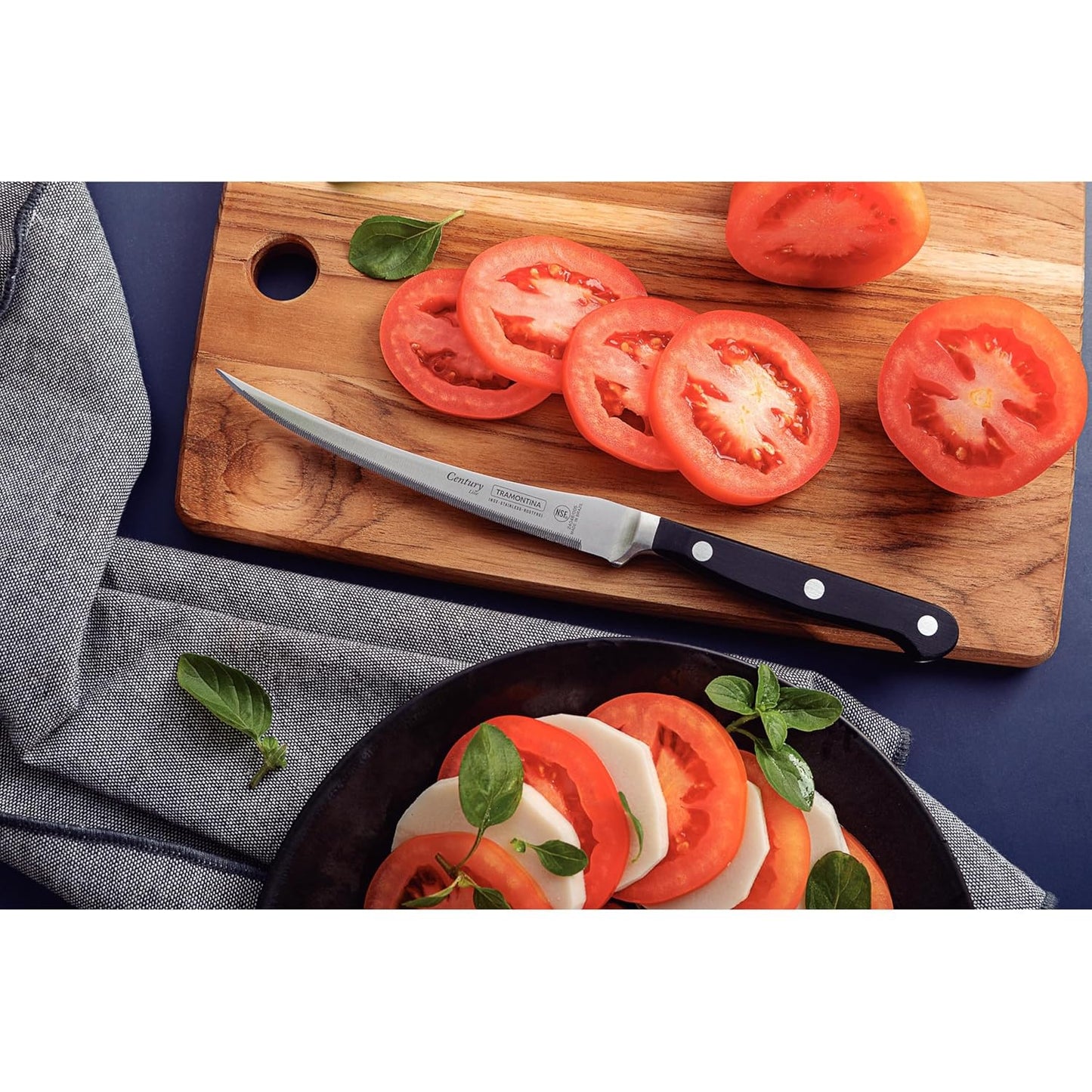 Tramontina Century Stainless Steel Tomato Knife | Polypropylene Handle Reinforced | 25 Years Warranty |