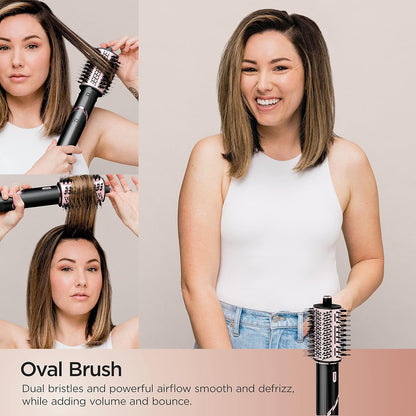 Shark Hair Dryer | Portable & Powerful  6 Styling Tools | Best for All Hair Types | Black |