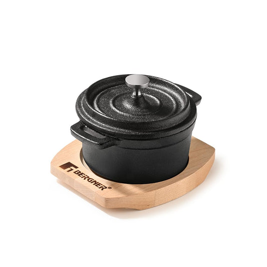 Bergner Cast Iron Mini Casserole with Lid