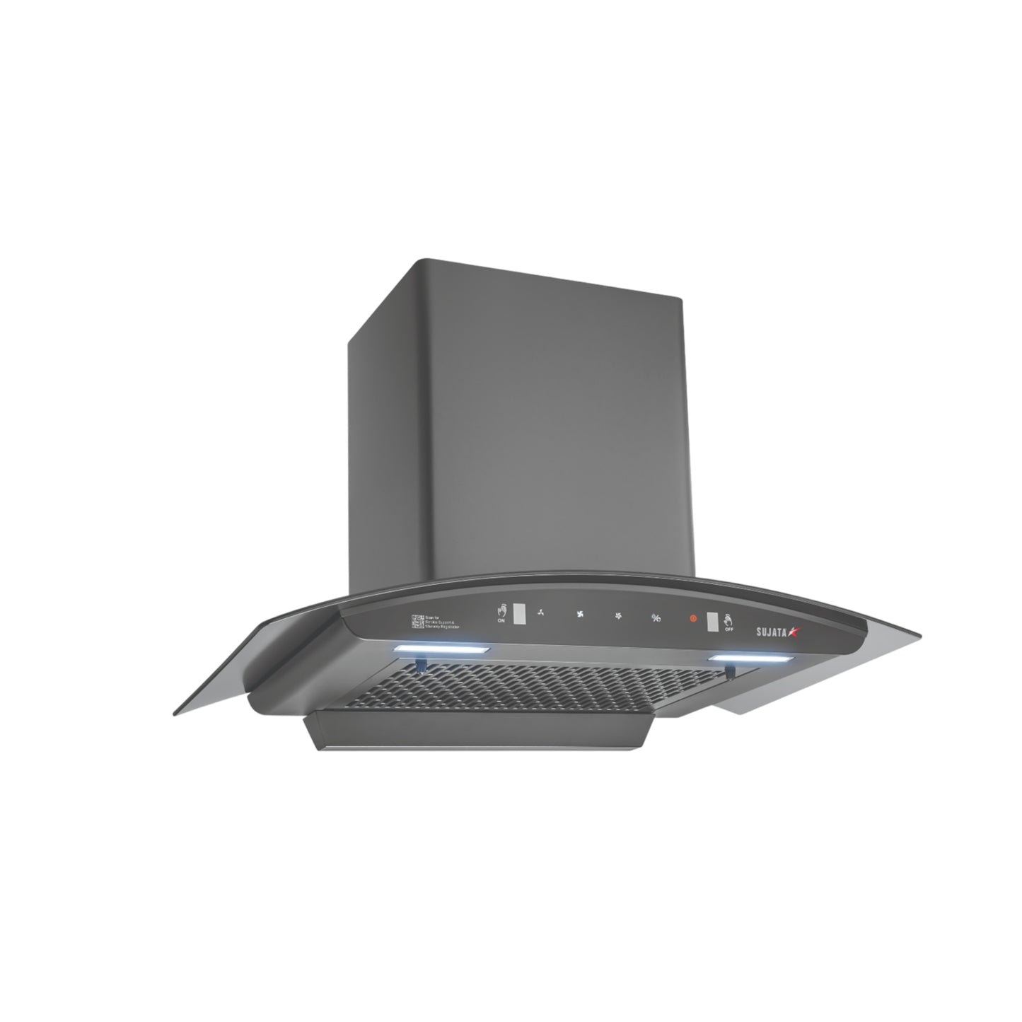 Sujata Pearl Auto Clean Kitchen Chimney | 1350 m³/hr Powerful Suction | Filterless Chimney with Low Noise Operation |