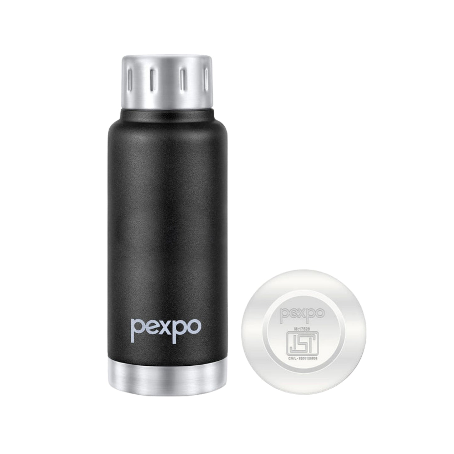 Pexpo Stainless Steel Water Bottle & Flask | 450 ml | Vacuum Insulated |
