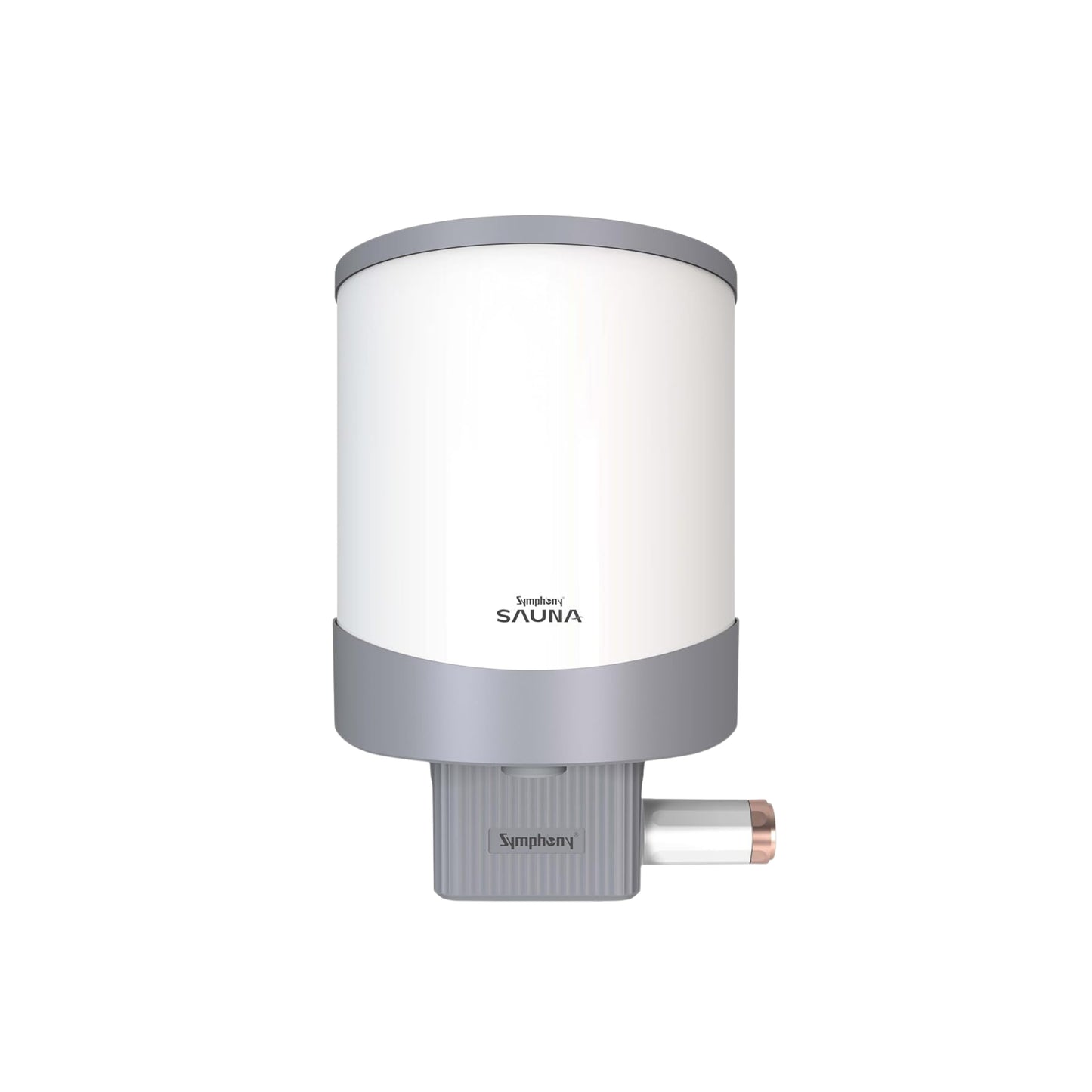 Symphony Sauna Geyser with PUROPOD Filter | White | Hairfall Control Smart Geyser |