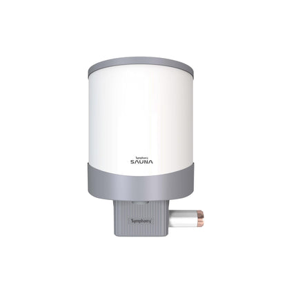 Symphony Sauna Geyser with PUROPOD Filter | White | Hairfall Control Smart Geyser |