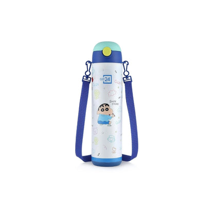 Pexpo Go-24 Water Bottle | Shinchan Edition | Hot & Cold flask | 470 ml |