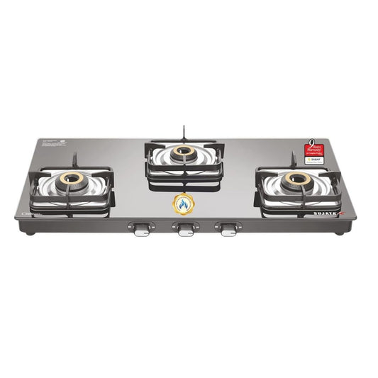 Sujata Classic Gas Stove | Auto Ignition | 9 Year Warranty | ISI Certified | Jumbo Brass Burner |