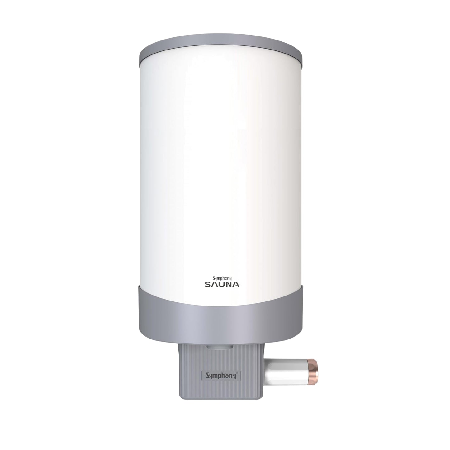 Symphony Sauna Geyser with PUROPOD Filter | White | Hairfall Control Smart Geyser |
