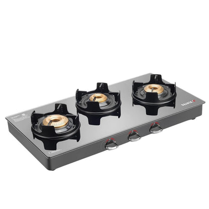 Sujata Deluxe Gas Stove Manual Ignition | 9 Years Warranty | Jumbo Brass Burner | ISI Certified |