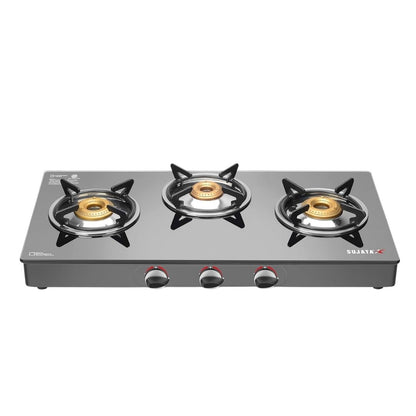 Sujata Standard Manual Ignition Gas Stove | 9 Years Warranty | ISI Certified | 360° Nozzle |