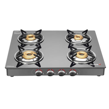 Sujata Standard Manual Ignition Gas Stove | 9 Years Warranty | ISI Certified | 360° Nozzle |