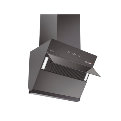 Sujata Topaz Kitchen Chimney | Smart Motion Sensor Chimney with Powerful Suction & Elegant Curved Glass Design