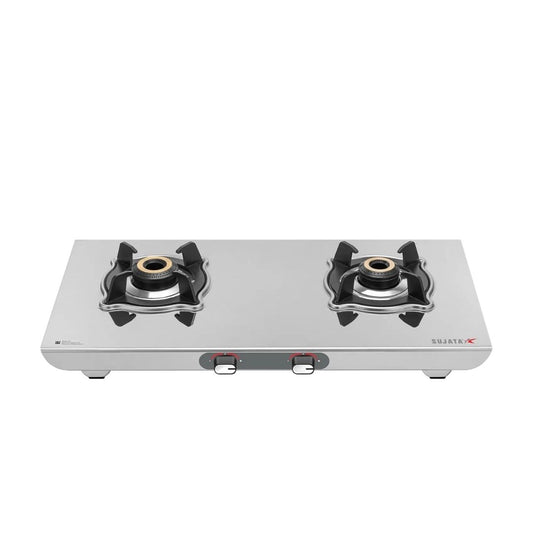 Sujata Sterno Gas Stove | Auto Ignition | 9 Years Warranty | Durable Stainless Steel Body |