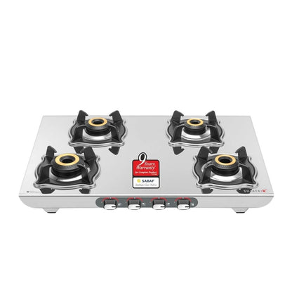 Sujata Majestic Gas Stove | Manual Ignition | 9 Years Warranty | Stainless Steel | ISI Certified |