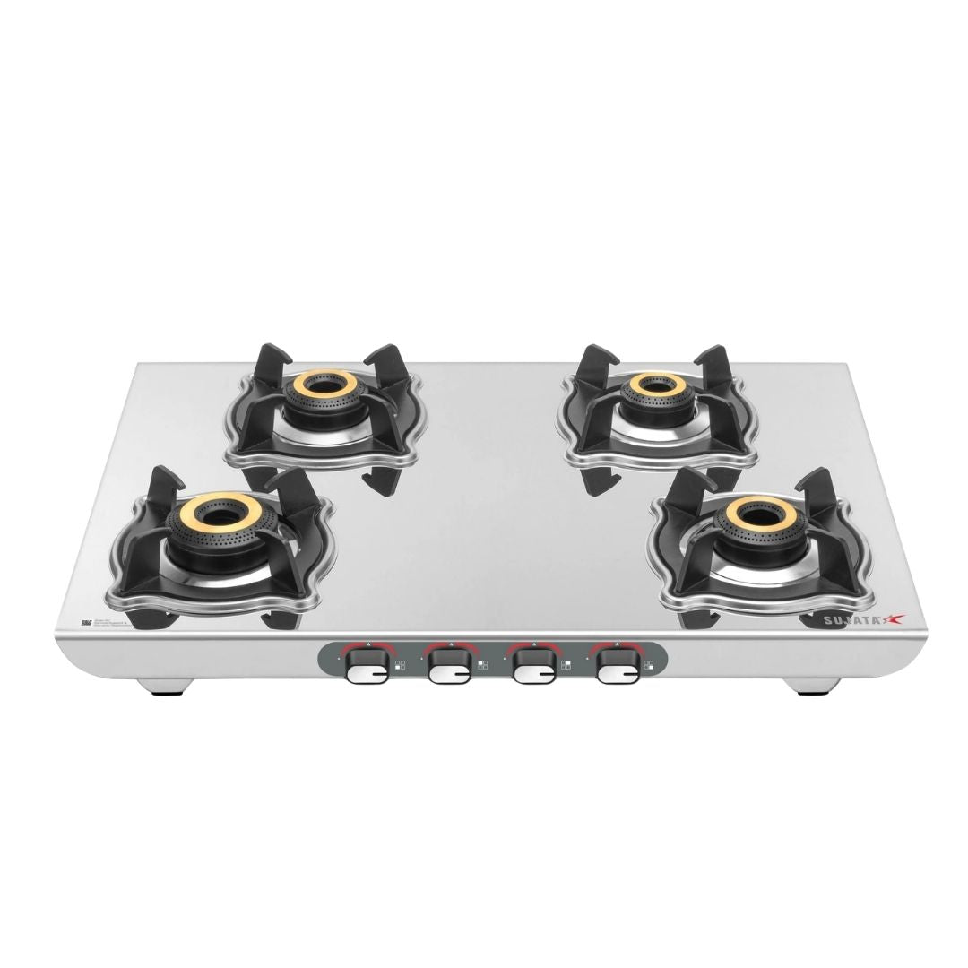 Sujata Majestic Gas Stove | Auto Ignition | 9 Years Warranty | Stainless Steel | ISI Certified |