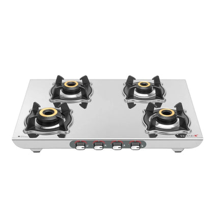 Sujata Majestic Gas Stove | Auto Ignition | 9 Years Warranty | Stainless Steel | ISI Certified |