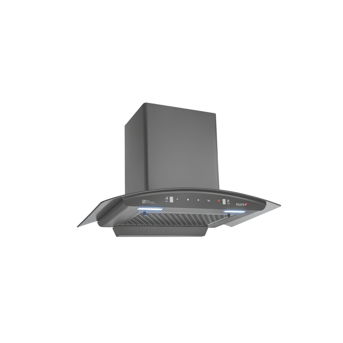 Sujata Pearl Auto Clean Kitchen Chimney | 1350 m³/hr Powerful Suction | Filterless Chimney with Low Noise Operation |