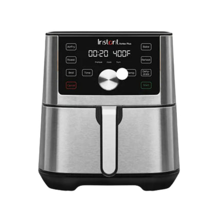 Instant Vortex SS Air Fryer | 6 Litre | Touch Control Panel |  360° EvenCrispy | Silver |