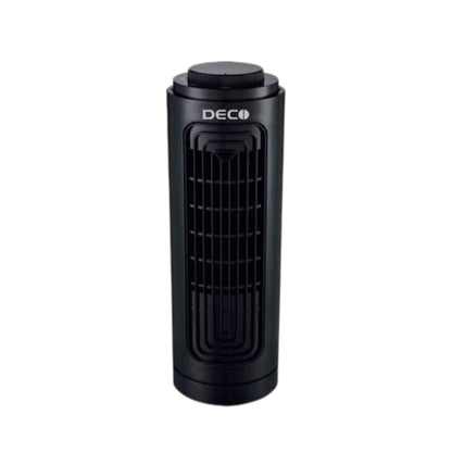 Deco Air Tower Trendy Portable Mini Indoor Fan | Black | 20 W | Lightweight | 1 Year Warranty |