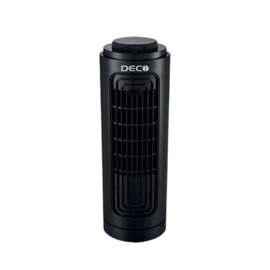 Deco Air Tower Trendy Portable Mini Indoor Fan | Black | 20 W | Lightweight | 1 Year Warranty |
