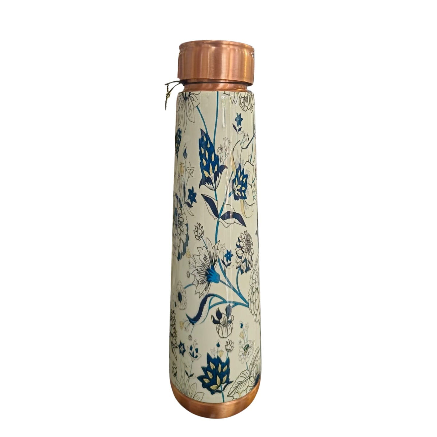Attro Copper Water Bottle | White Blossom | Multipurpose Use |