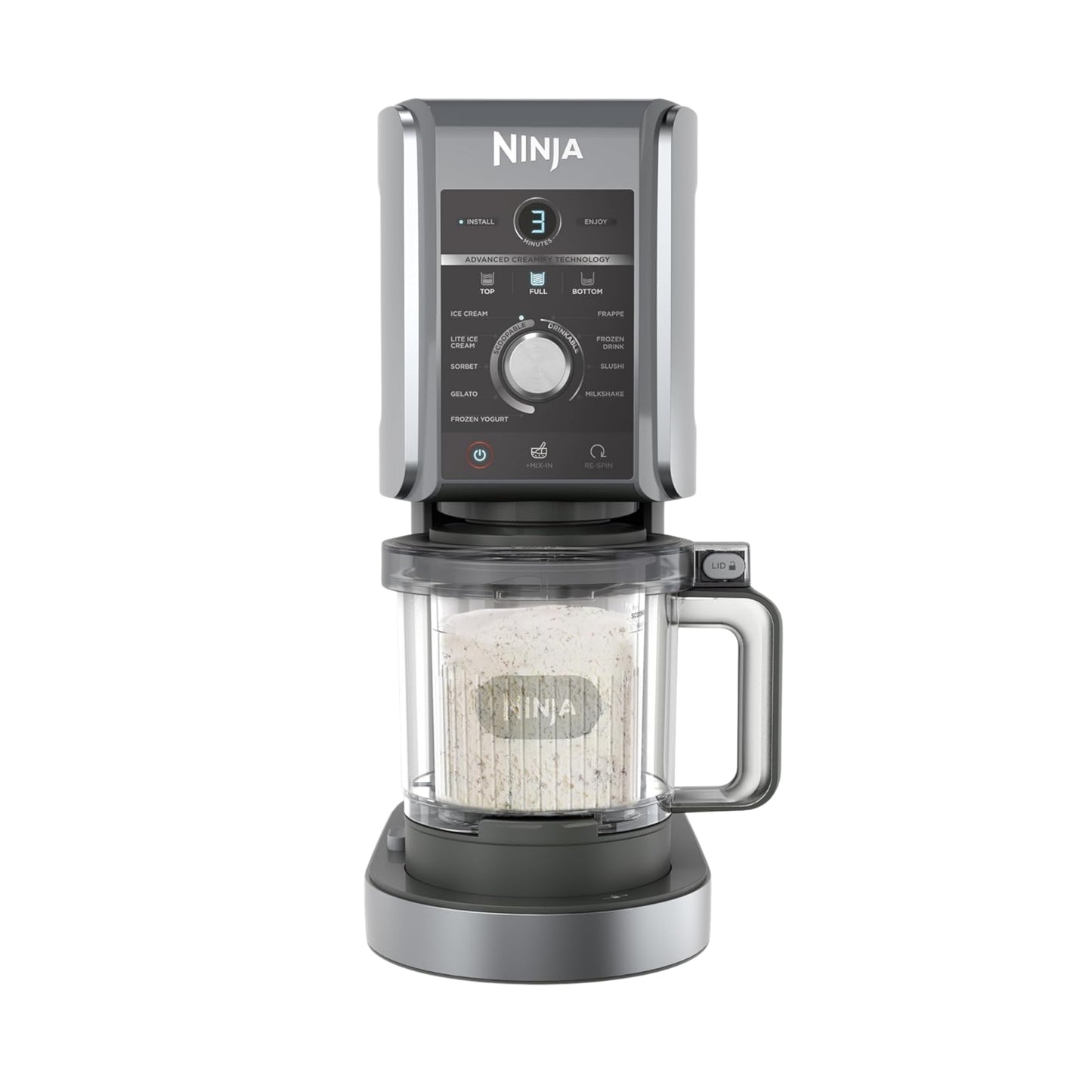 Ninja CREAMi Deluxe Ice Cream & Frozen Dessert Maker | Gelato, Sorbet & Milkshake Machine | 10 Functions |