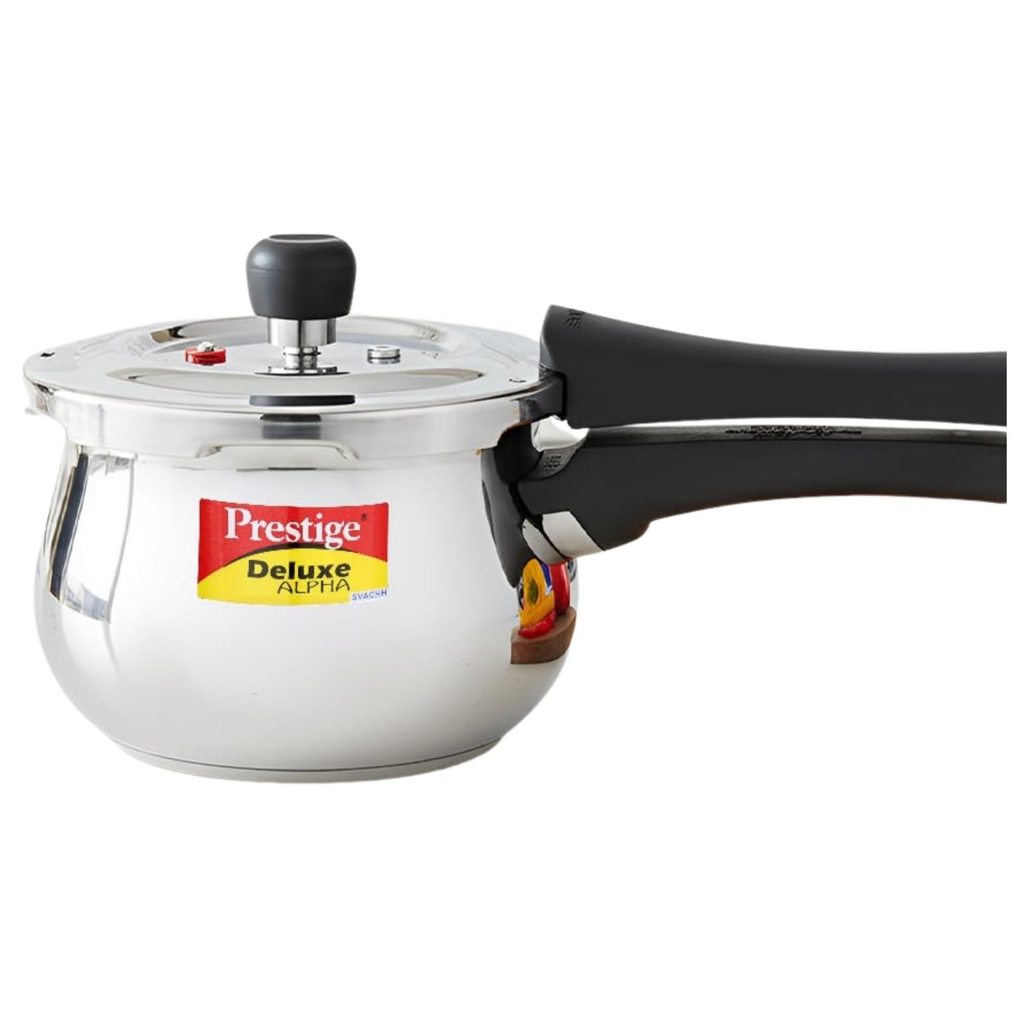 Prestige Deluxe Alpha Stainless Steel Pressure Cooker with Deep Lid | 3 Litres | Spillage Control |