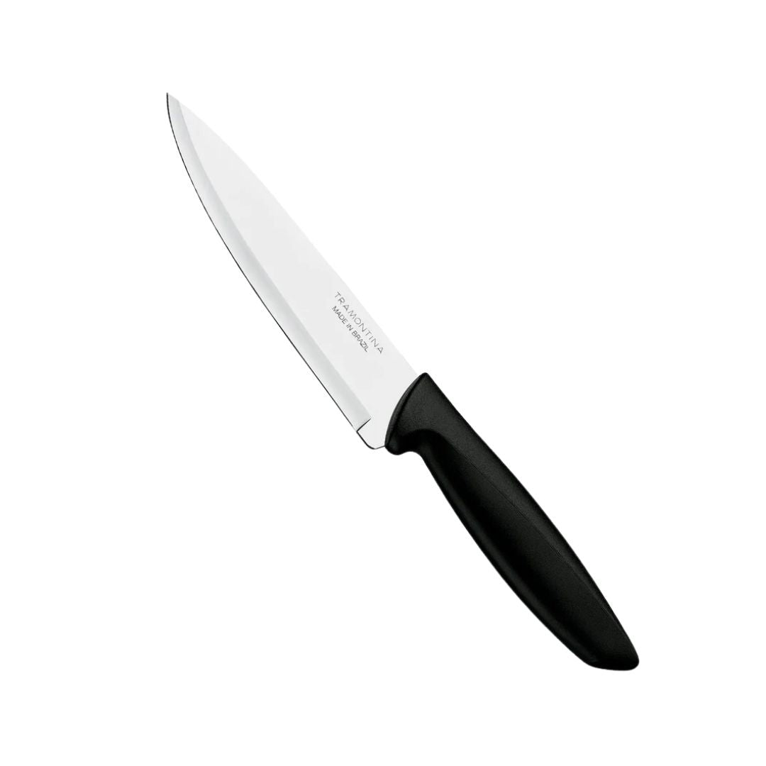 Tramontina Plenus Chef Knife | 17 cm Heat-Treated Stainless Steel Blade | Multipurpose Kitchen Knife | Ergonomic Non-Slip Handle | Dishwasher Safe |