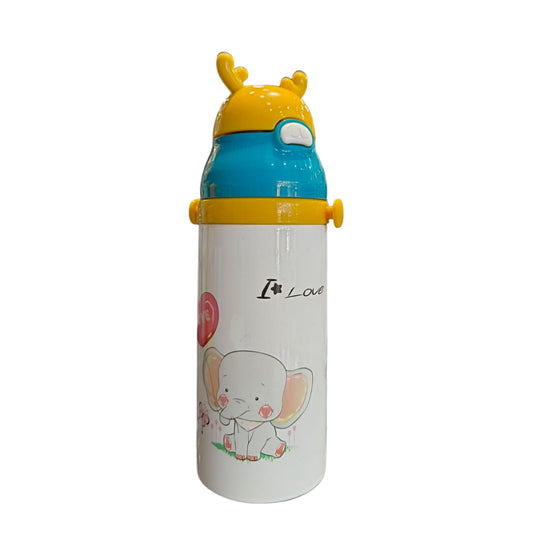 Signora Chuckies Kids Vaccum Water Bottle | 500ml | White | Leak proof |