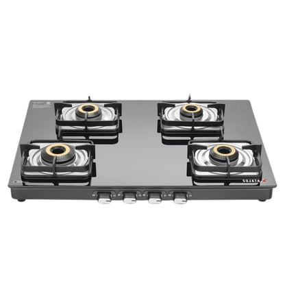 Sujata Classic Gas Stove | Manual Ignition | 9 Year Warranty | LPG & PNG Compatible With Jumbo Brass Burner |