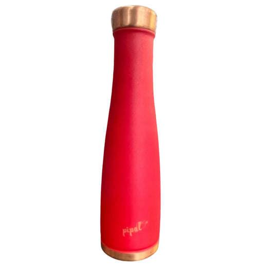 Pipal Rugby Copper Water Bottle | 900ml | Red |
