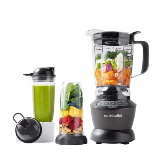 Nutribullet PRO 1200W Combo Blender | Grey | 3 Unbreakable Jars | 1.8L Extra Large Pitcher |