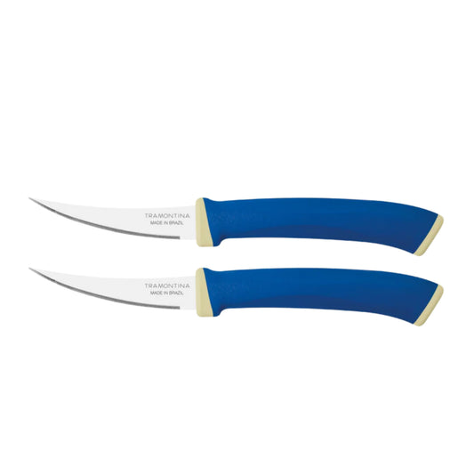 Tramontina Felice 2-Piece Tomato Knife Set | Sharp Stainless Steel Blades | Lightweight | Dishwasher Safe Kitchen Knives |