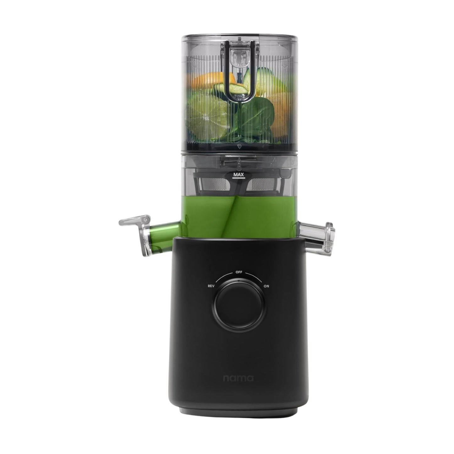 Nama J3 Compact Cold Press Juicer | 130W motor | Self-feeding Hopper | Space Saving |