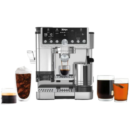 Ninja Luxe Pro 4-in-1 Coffee Machine | Espresso, Cappuccino & Latte Maker | Barista Assist |