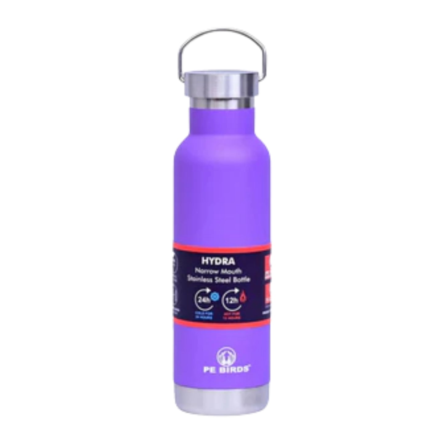 PE Birds Hydra Stainless Steel Insulated Flask  | 600ml | Purple |