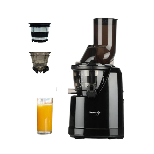 Kuvings B1700 Cold Press Slow Juicer with Strainer |  Phantom Black  | Smoothie + Sorbet Maker |