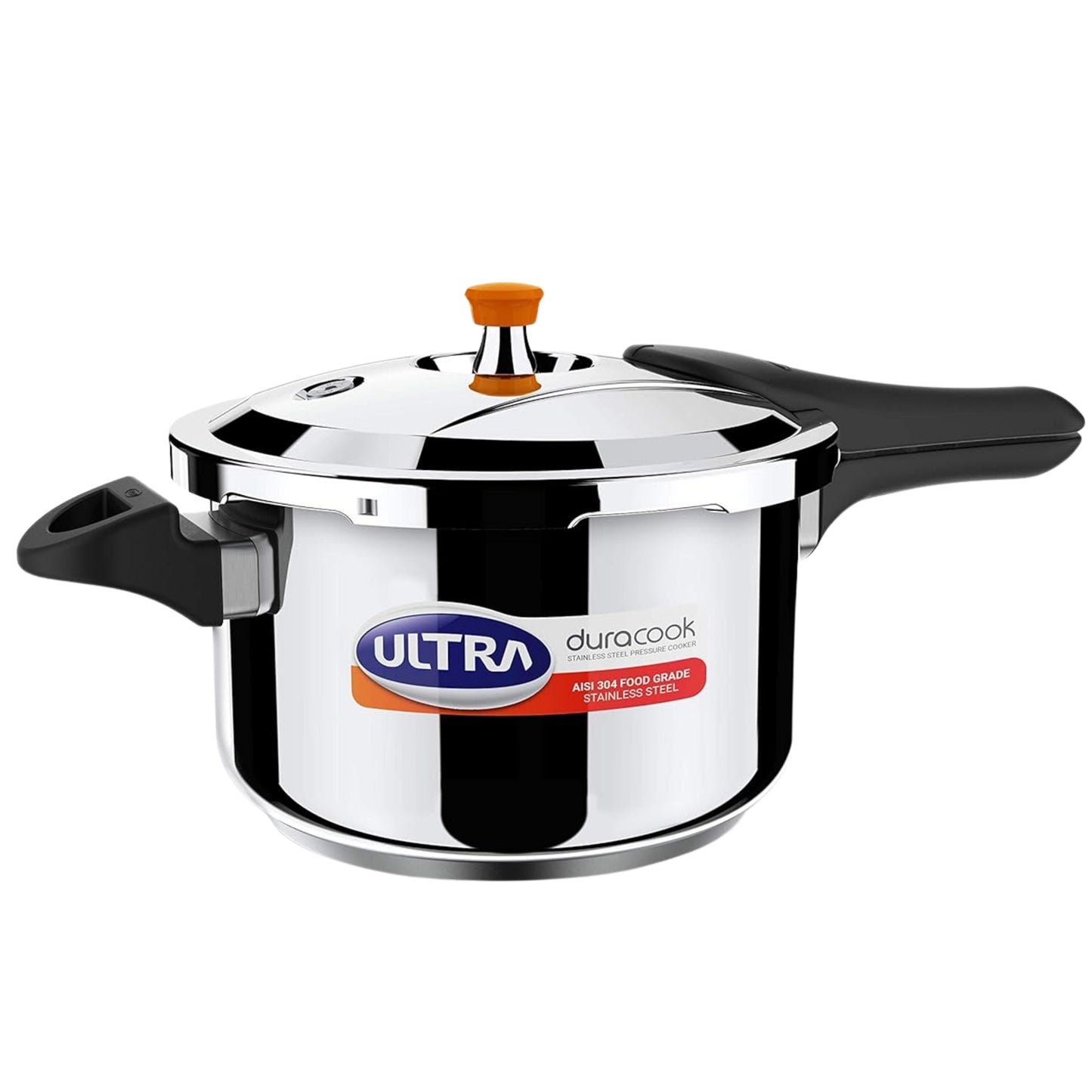 Ultra Duracook Stainless Steel Pressure Cooker | 5.5 Litre | Keeps Warm upto 2 Hours |